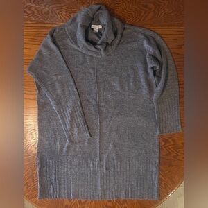 Liz Claiborne Women’s Gray w/ Flecking Cowl-neck Sweater Dress NWOT Size XL